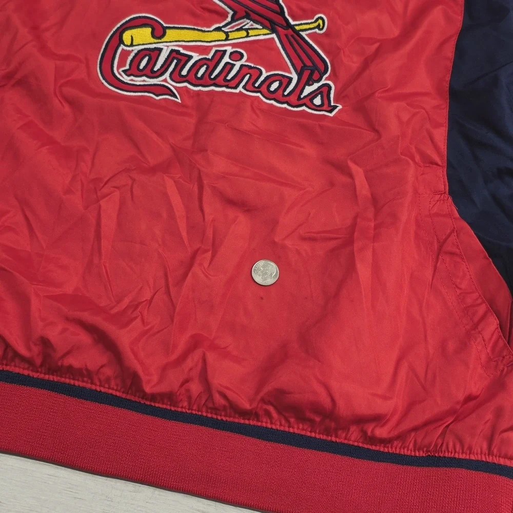 St. Louis Cardinals MLB Jacket Pullover‎ Windbreaker Youth Boys Sz L (11/14) VG+
